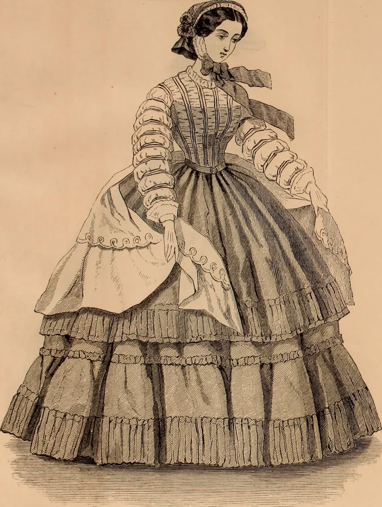 An illustration from Godey's lady's book 1861 Jan -June; Jul - Dec, 1861, leaf 639