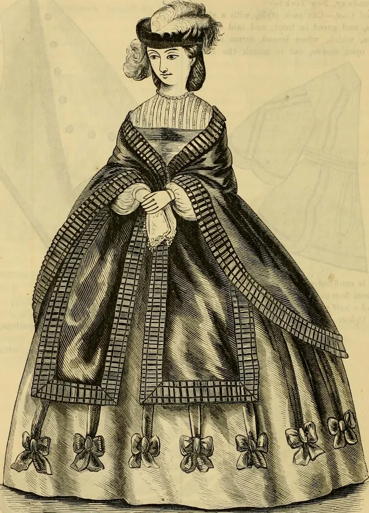 An illustration from Godey's lady's book 1861 Jan -June; Jul - Dec, 1861, leaf 710