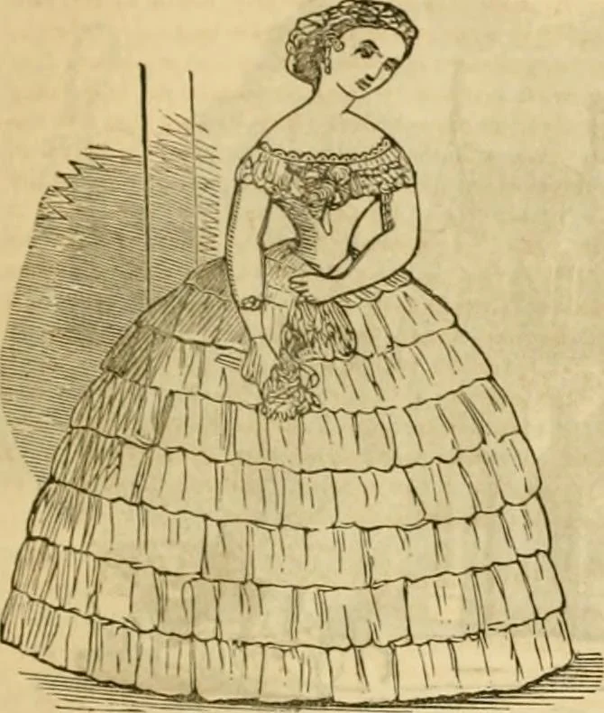 An illustration from Godey's lady's book 1861 Jan -June; Jul - Dec, 1861, leaf 729