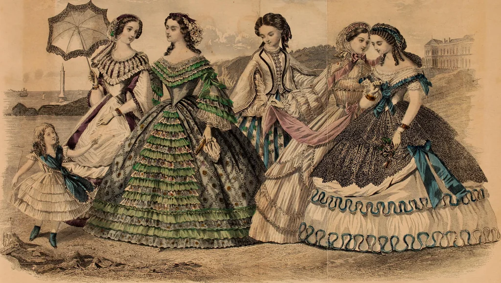An illustration from Godey's lady's book 1861 Jan -June; Jul - Dec, 1861, leaf 739