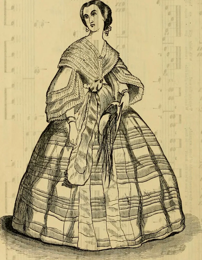 An illustration from Godey's lady's book 1861 Jan -June; Jul - Dec, 1861, leaf 744