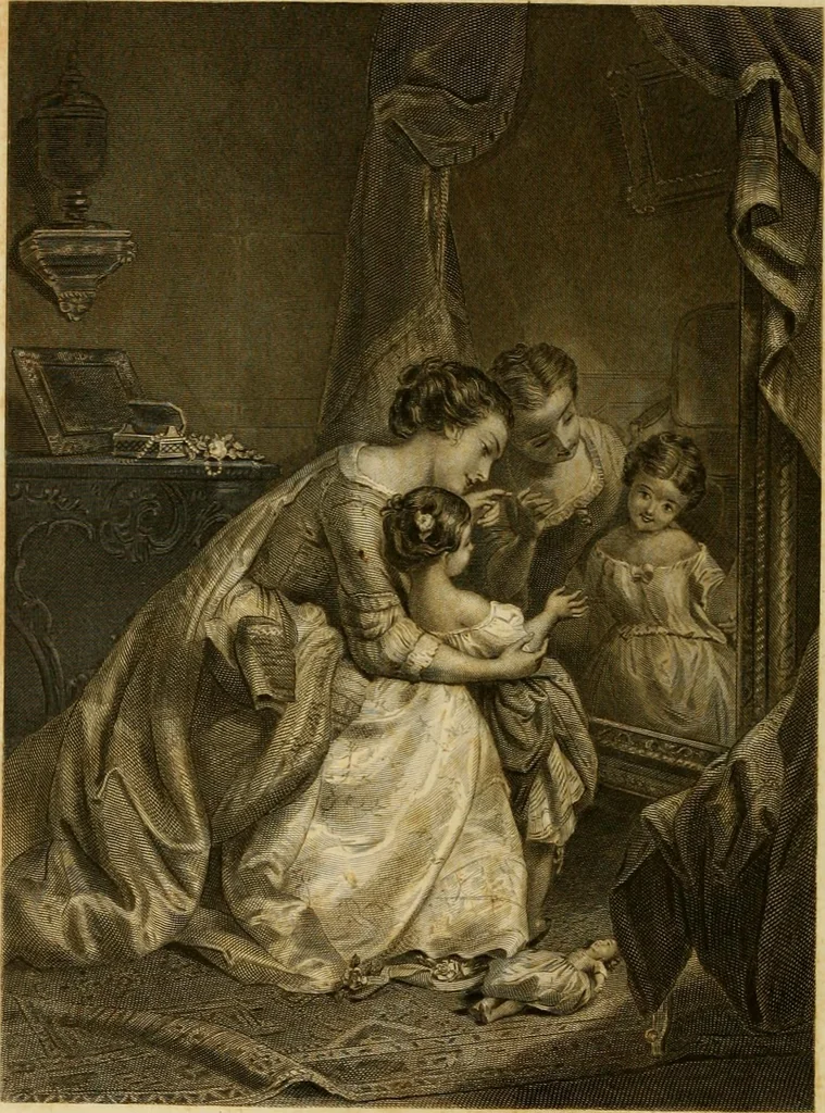 An illustration from Godey's lady's book 1861 Jan -June; Jul - Dec, 1861, leaf 8