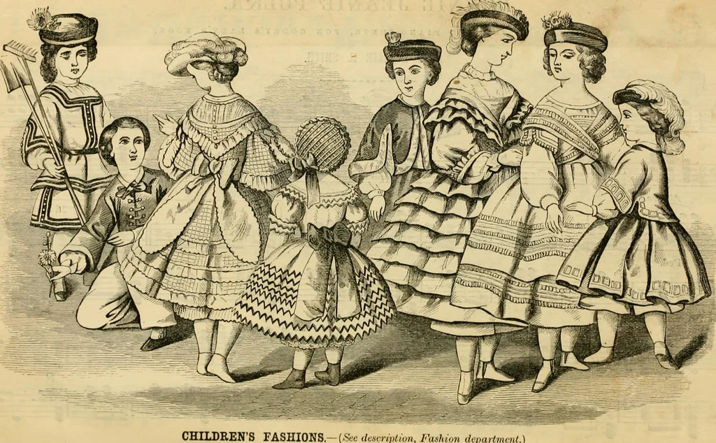 An illustration from Godey's lady's book 1861 Jan -June; Jul - Dec, 1861, leaf 829