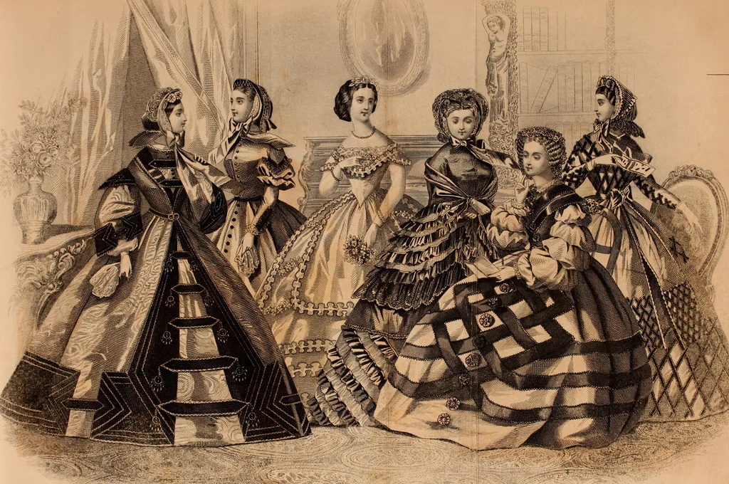 An illustration from Godey's lady's book 1861 Jan -June; Jul - Dec, 1861, leaf 915