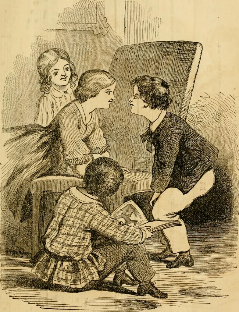 An illustration from Godey's lady's book 1861 Jan -June; Jul - Dec, 1861, leaf 917