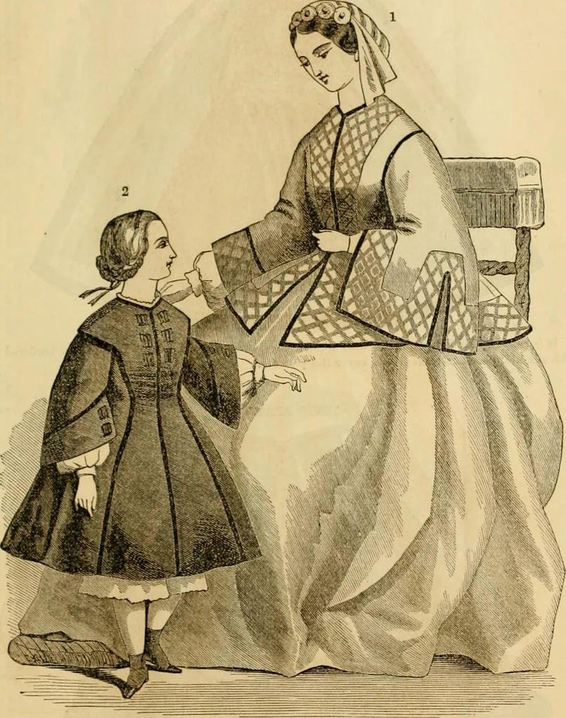 An illustration from Godey's lady's book 1861 Jan -June; Jul - Dec, 1861, leaf 921