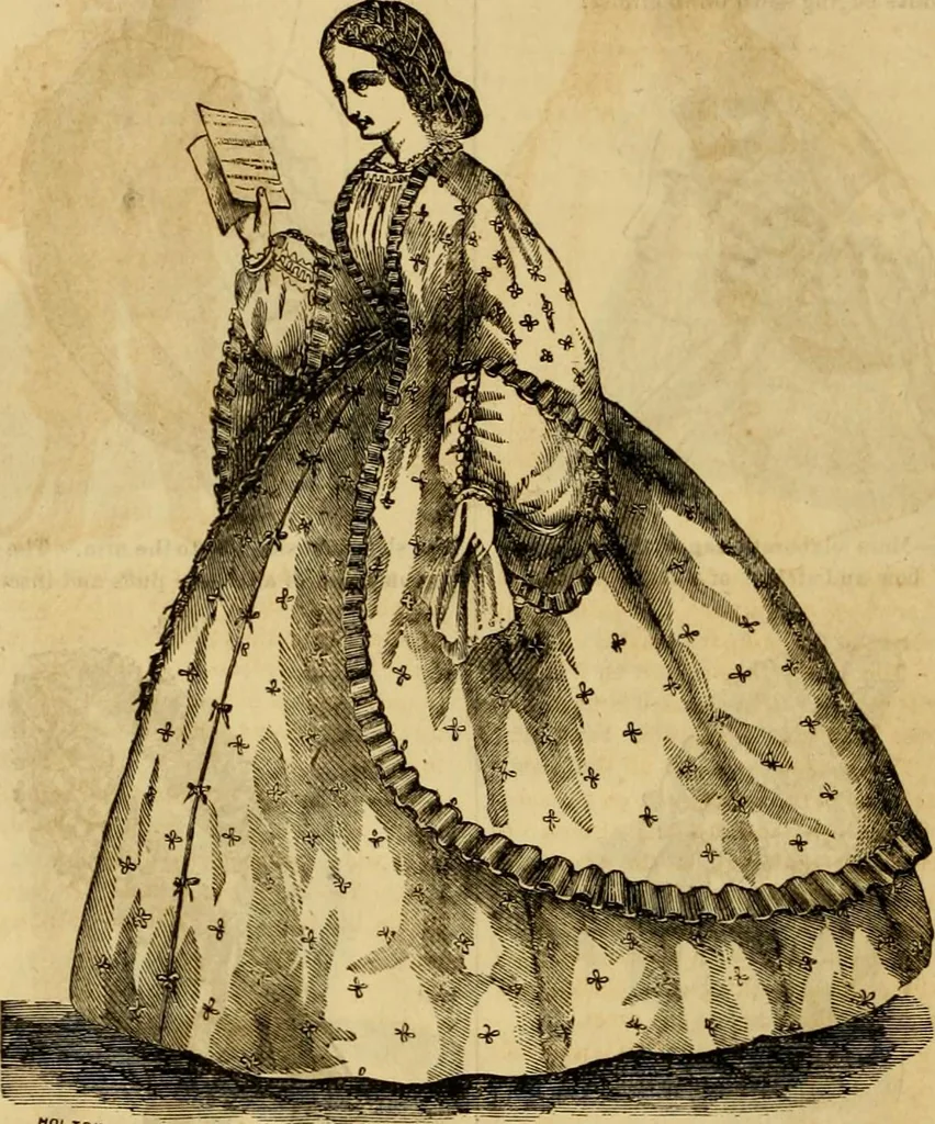 An illustration from Godey's lady's book 1861 Jan -June; Jul - Dec, 1861, leaf 986