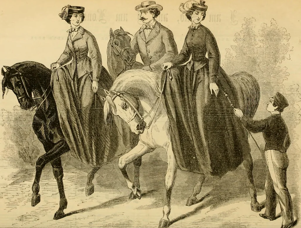 An illustration from Godey's lady's book 1862 Jan -June; Jul - Dec, 1862, leaf 1035
