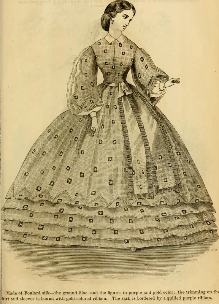 An illustration from Godey's lady's book 1862 Jan -June; Jul - Dec, 1862, leaf 1039