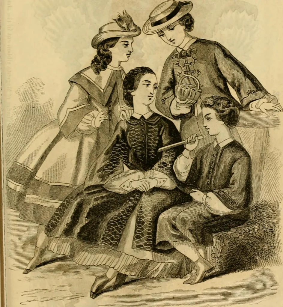 An illustration from Godey's lady's book 1862 Jan -June; Jul - Dec, 1862, leaf 1041
