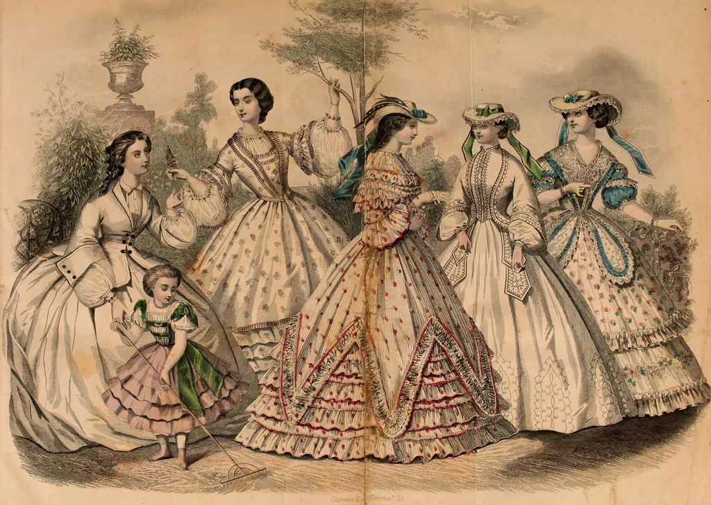 An illustration from Godey's lady's book 1862 Jan -June; Jul - Dec, 1862, leaf 11
