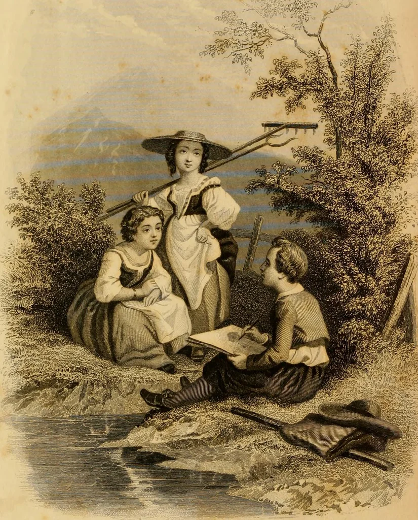 An illustration from Godey's lady's book 1862 Jan -June; Jul - Dec, 1862, leaf 1132