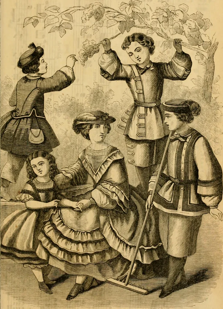 An illustration from Godey's lady's book 1862 Jan -June; Jul - Dec, 1862, leaf 1137