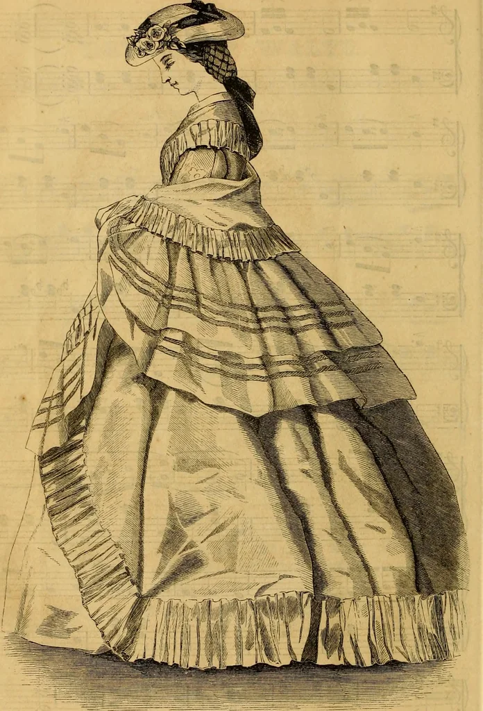 An illustration from Godey's lady's book 1862 Jan -June; Jul - Dec, 1862, leaf 116
