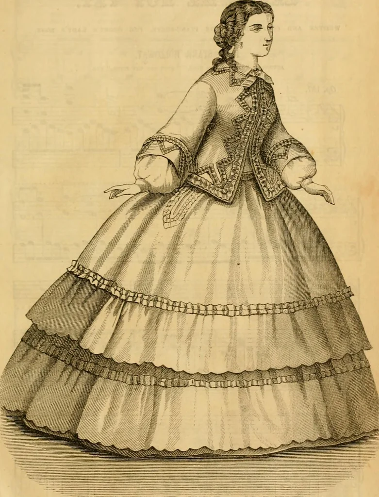 An illustration from Godey's lady's book 1862 Jan -June; Jul - Dec, 1862, leaf 15