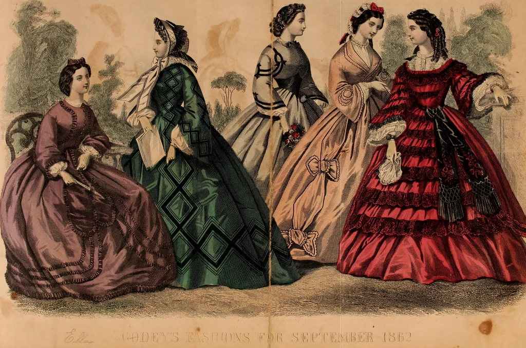 An illustration from Godey's lady's book 1862 Jan -June; Jul - Dec, 1862, leaf 209