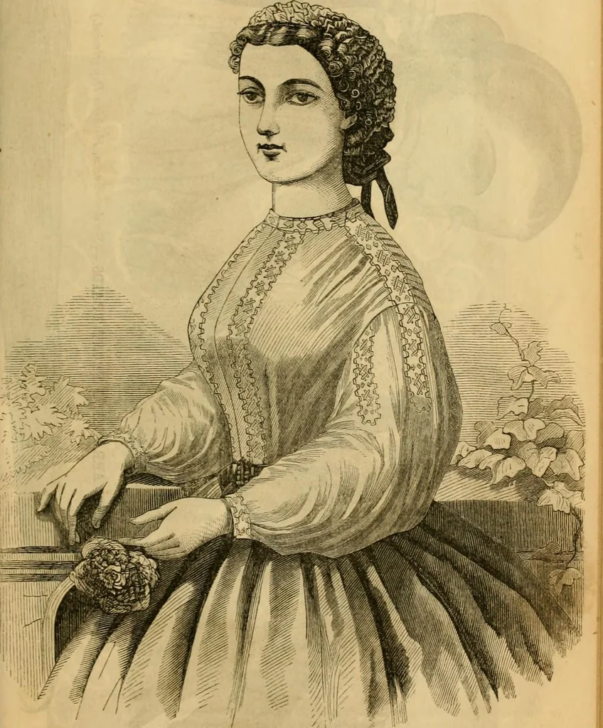 An illustration from Godey's lady's book 1862 Jan -June; Jul - Dec, 1862, leaf 219