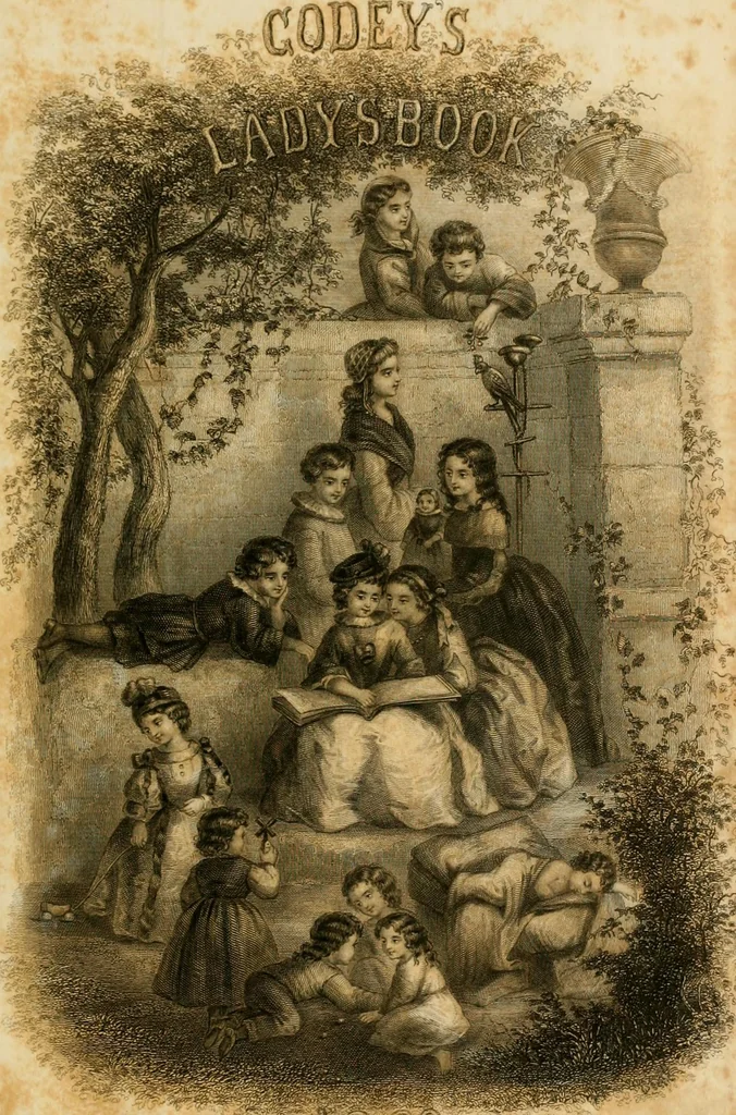 An illustration from Godey's lady's book 1862 Jan -June; Jul - Dec, 1862, leaf 621