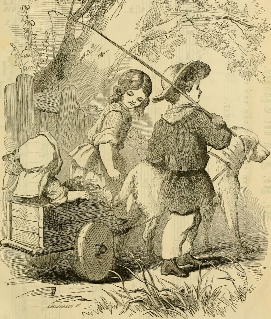 An illustration from Godey's lady's book 1862 Jan -June; Jul - Dec, 1862, leaf 627