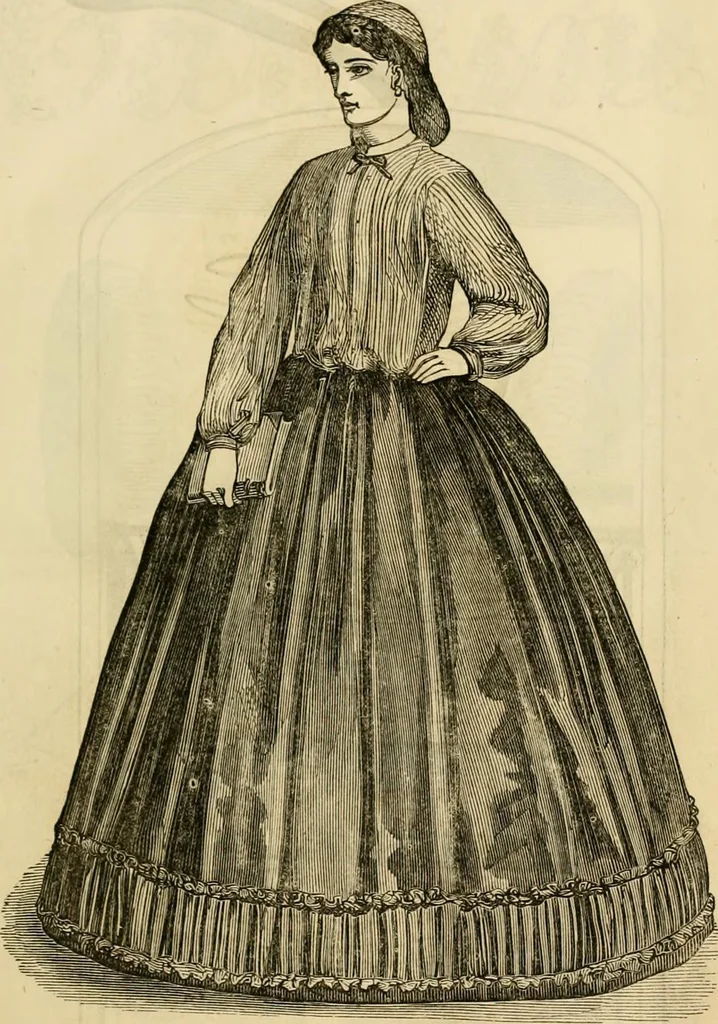 An illustration from Godey's lady's book 1862 Jan -June; Jul - Dec, 1862, leaf 635