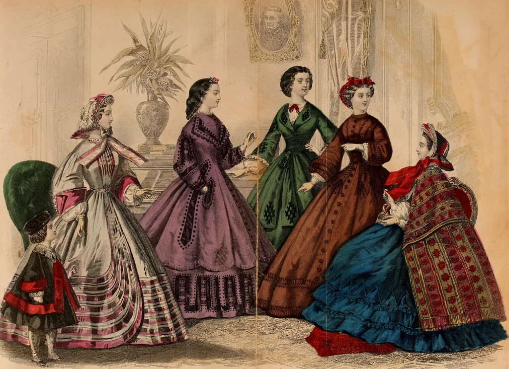 An illustration from Godey's lady's book 1862 Jan -June; Jul - Dec, 1862, leaf 723