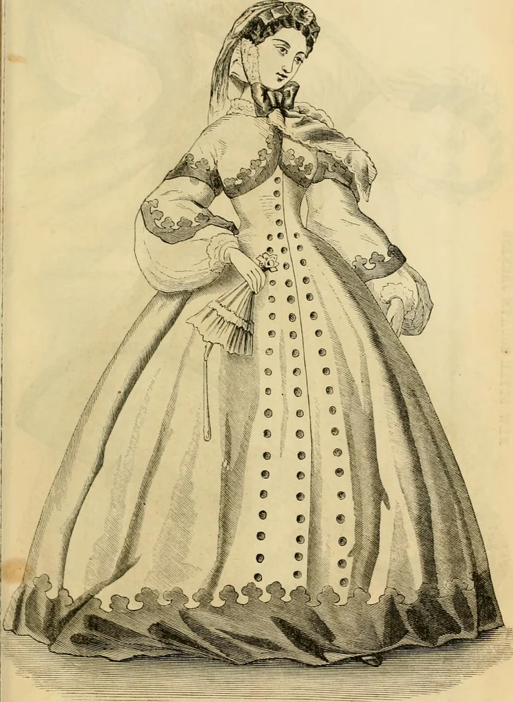 An illustration from Godey's lady's book 1862 Jan -June; Jul - Dec, 1862, leaf 733