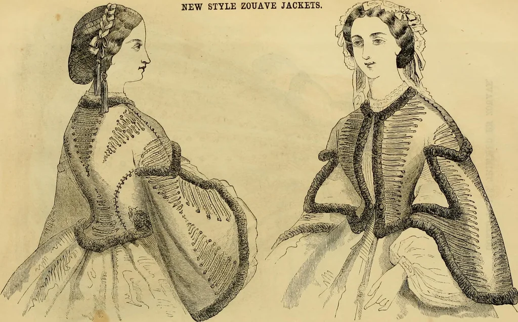 An illustration from Godey's lady's book 1862 Jan -June; Jul - Dec, 1862, leaf 734