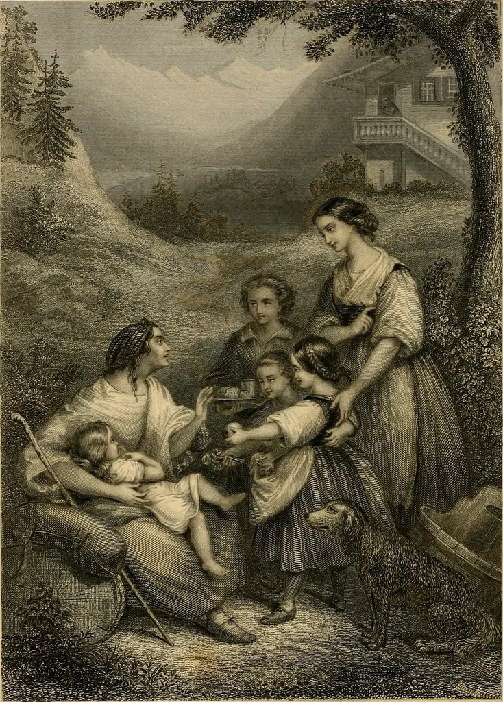An illustration from Godey's lady's book 1862 Jan -June; Jul - Dec, 1862, leaf 826