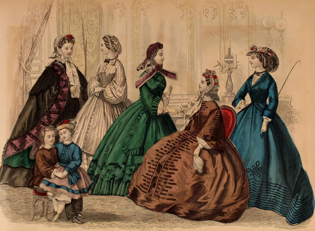 An illustration from Godey's lady's book 1862 Jan -June; Jul - Dec, 1862, leaf 827
