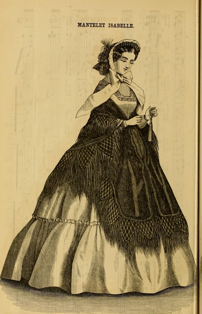 An illustration from Godey's lady's book 1862 Jan -June; Jul - Dec, 1862, leaf 834