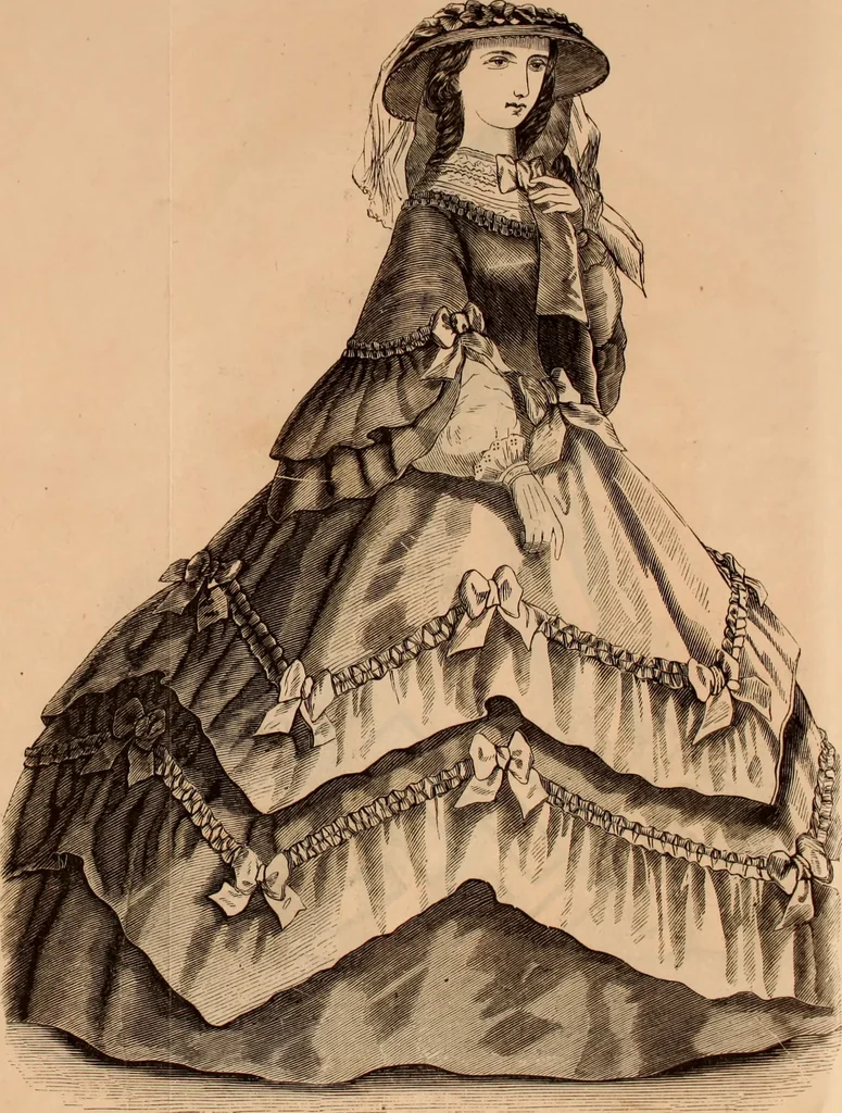 An illustration from Godey's lady's book 1862 Jan -June; Jul - Dec, 1862, leaf 932