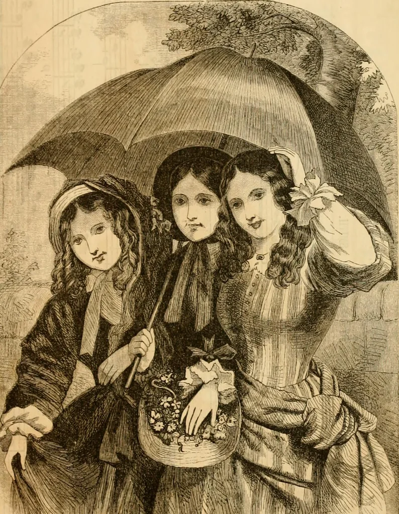 An illustration from Godey's lady's book 1862 Jan -June; Jul - Dec, 1862, leaf 933
