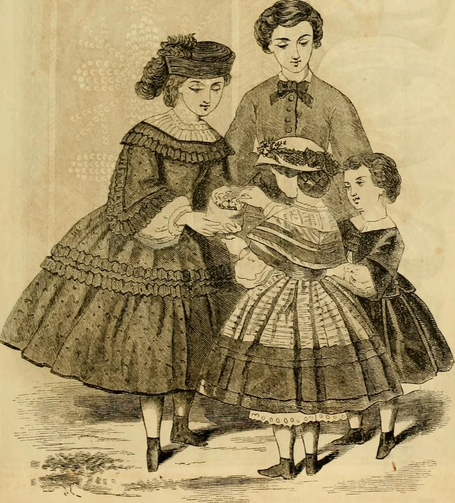 An illustration from Godey's lady's book 1862 Jan -June; Jul - Dec, 1862, leaf 939