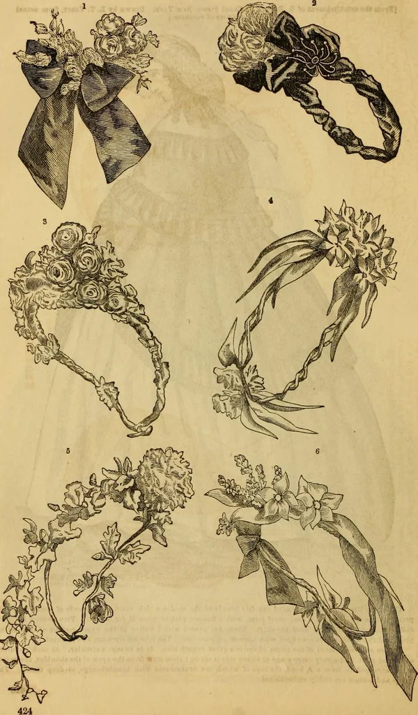 An illustration from Godey's lady's book 1863 Jan -June; Jul - Dec, 1863, leaf 1014