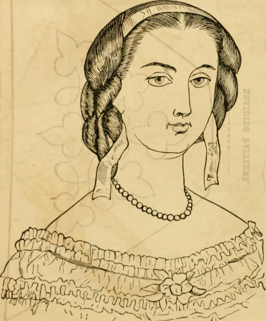 An illustration from Godey's lady's book 1863 Jan -June; Jul - Dec, 1863, leaf 1015