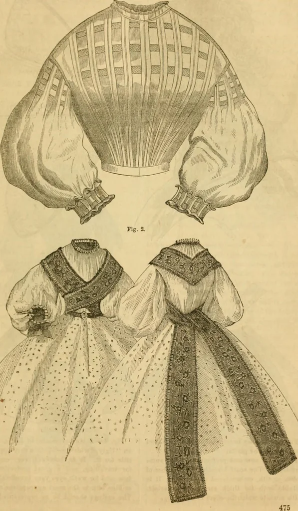 An illustration from Godey's lady's book 1863 Jan -June; Jul - Dec, 1863, leaf 1065