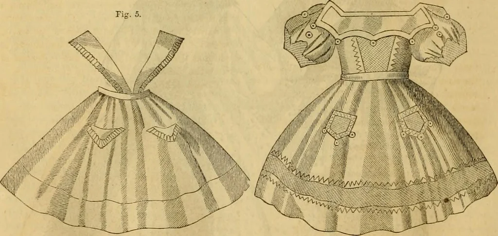 An illustration from Godey's lady's book 1863 Jan -June; Jul - Dec, 1863, leaf 1066