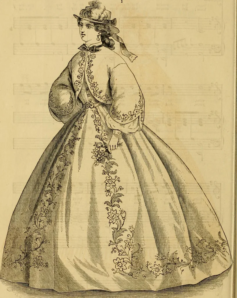 An illustration from Godey's lady's book 1863 Jan -June; Jul - Dec, 1863, leaf 1098