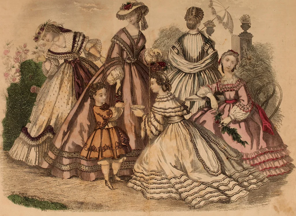 An illustration from Godey's lady's book 1863 Jan -June; Jul - Dec, 1863, leaf 11