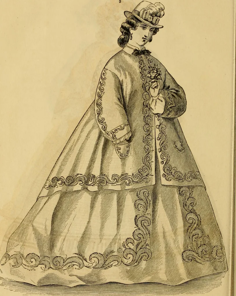 An illustration from Godey's lady's book 1863 Jan -June; Jul - Dec, 1863, leaf 1100