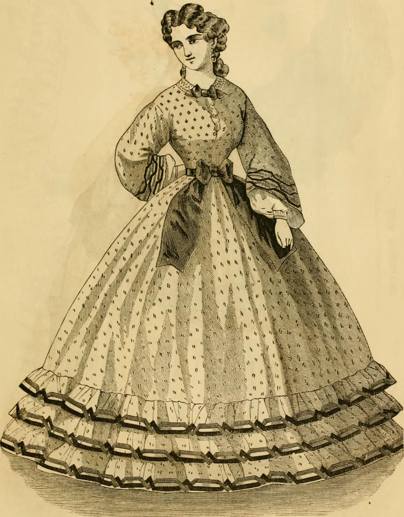 An illustration from Godey's lady's book 1863 Jan -June; Jul - Dec, 1863, leaf 1101