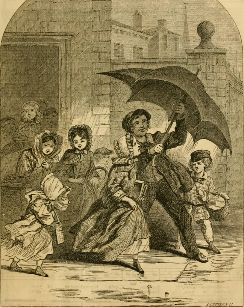 An illustration from Godey's lady's book 1863 Jan -June; Jul - Dec, 1863, leaf 113