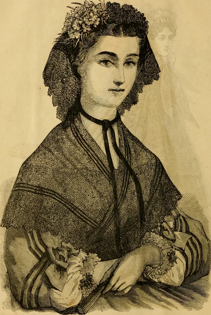 An illustration from Godey's lady's book 1863 Jan -June; Jul - Dec, 1863, leaf 120