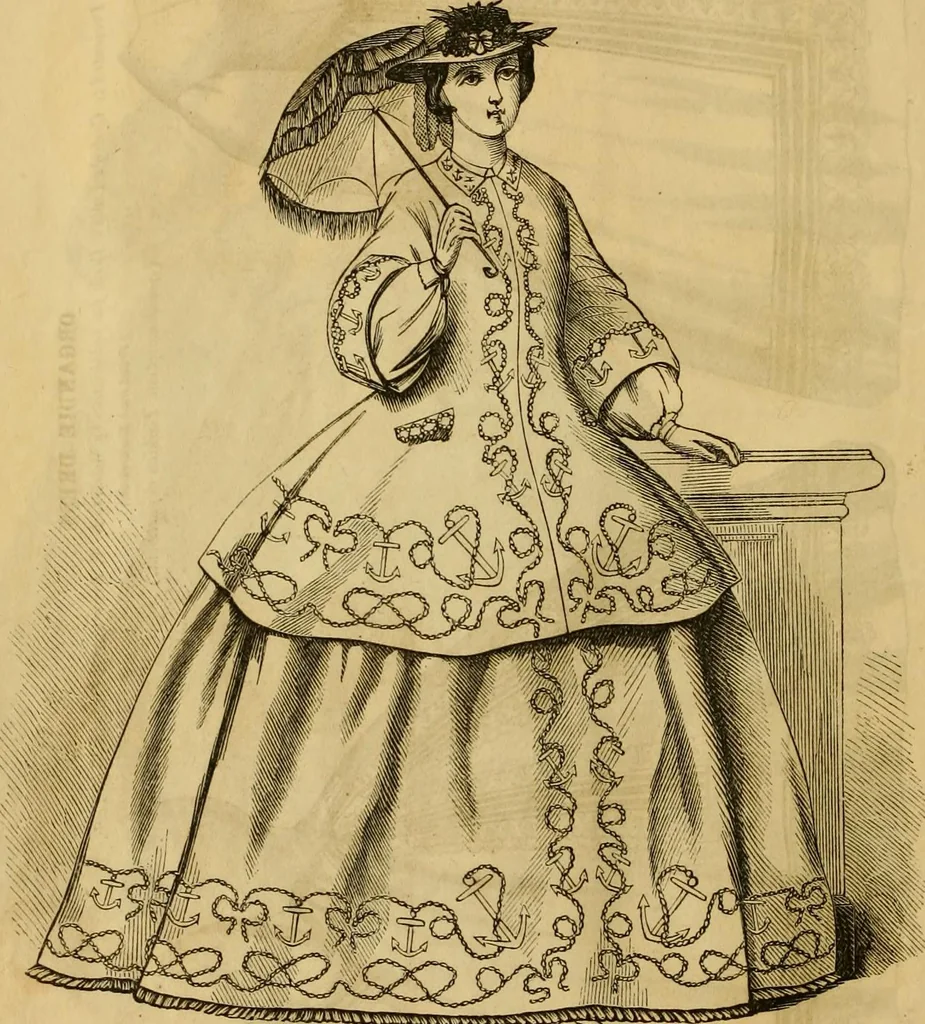 An illustration from Godey's lady's book 1863 Jan -June; Jul - Dec, 1863, leaf 18