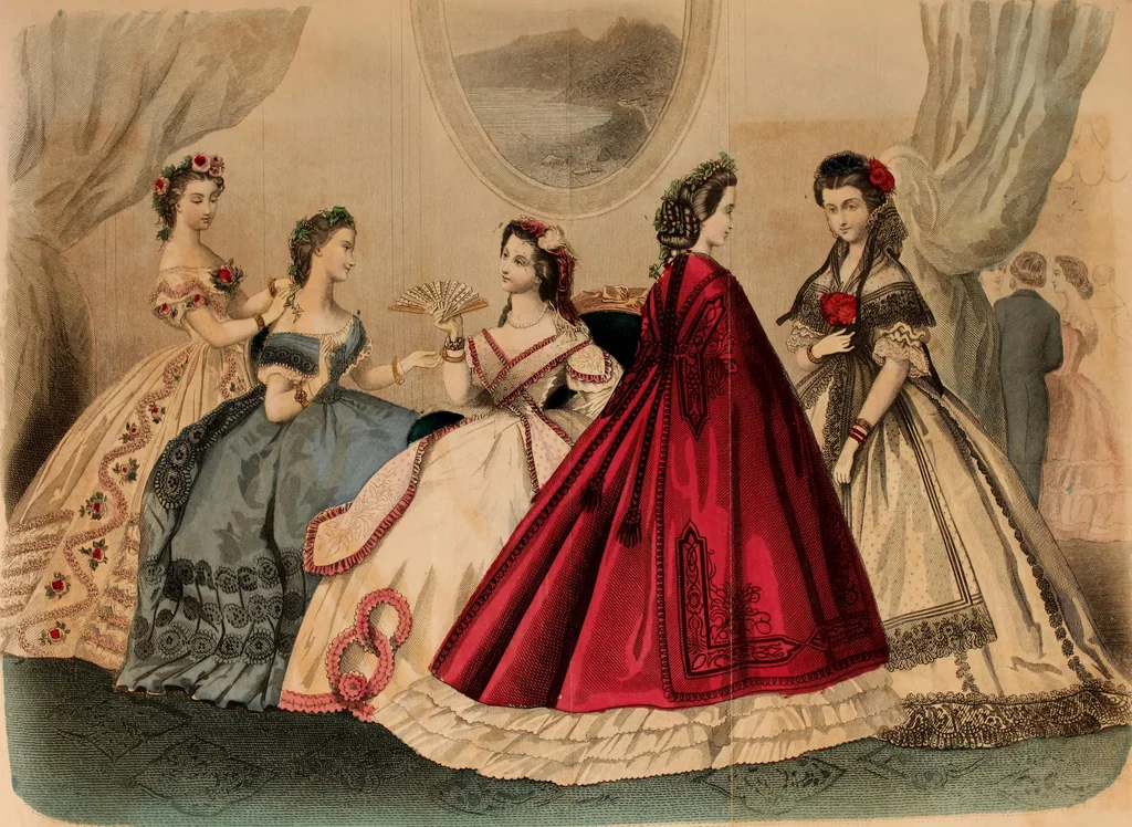 An illustration from Godey's lady's book 1863 Jan -June; Jul - Dec, 1863, leaf 199
