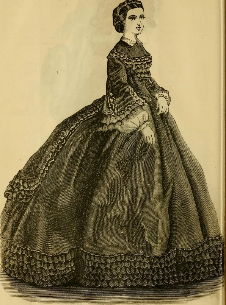 An illustration from Godey's lady's book 1863 Jan -June; Jul - Dec, 1863, leaf 206
