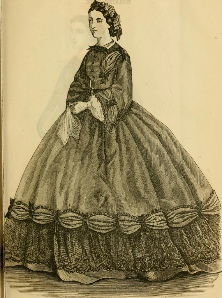 An illustration from Godey's lady's book 1863 Jan -June; Jul - Dec, 1863, leaf 207
