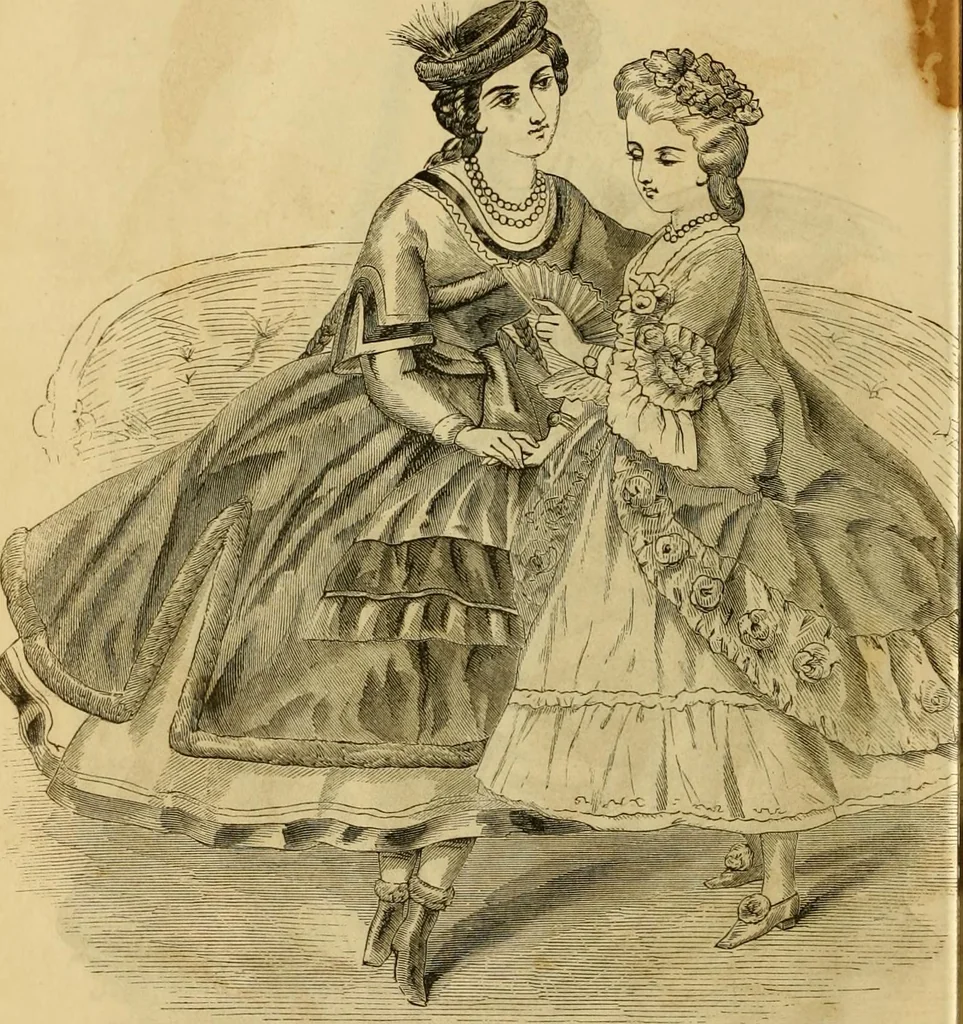 An illustration from Godey's lady's book 1863 Jan -June; Jul - Dec, 1863, leaf 398