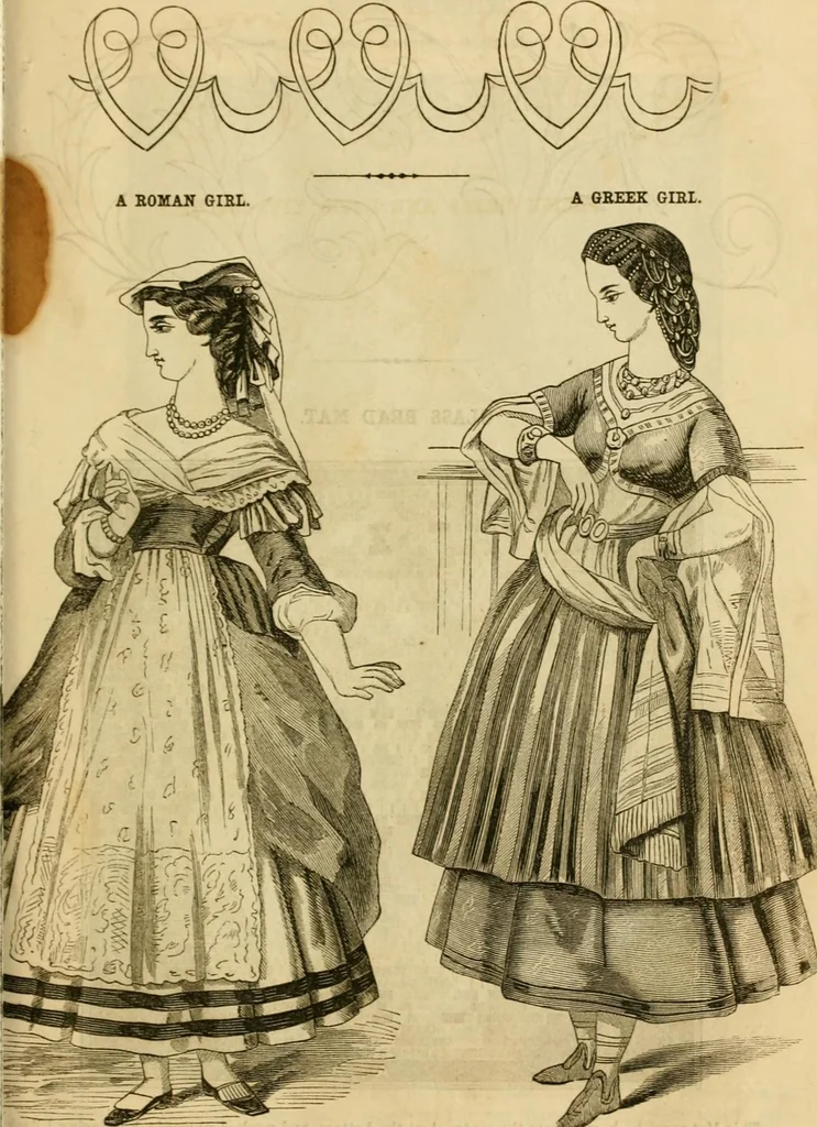 An illustration from Godey's lady's book 1863 Jan -June; Jul - Dec, 1863, leaf 399