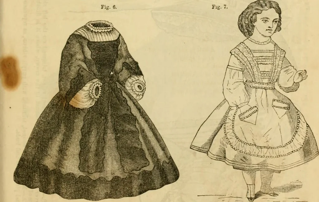 An illustration from Godey's lady's book 1863 Jan -June; Jul - Dec, 1863, leaf 455